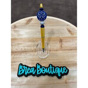 Gemini Beaded‎ Pen Black Ink Silicone Beads Coworker Teacher Gift